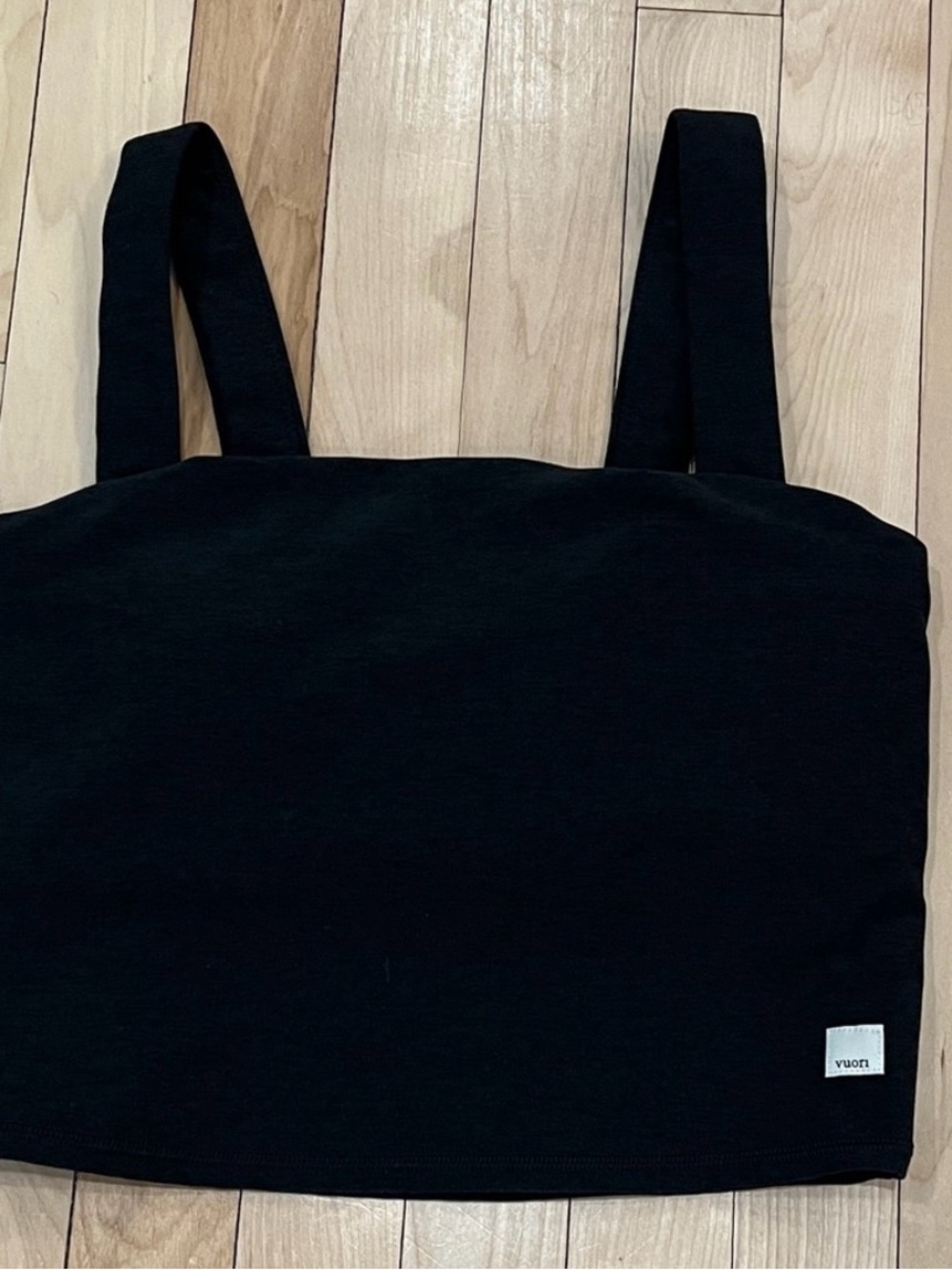 Vuori charcoal Black Gray sports bra tank